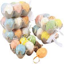 Photo 1 of 36 Pack Shimmering Foam Easter Eggs Hanging Ornaments & Egg Holder Easter Décor
