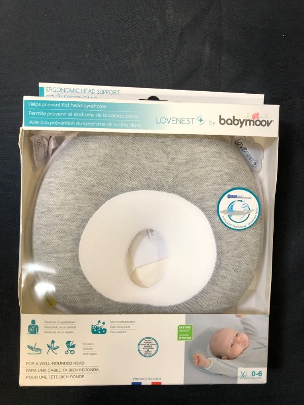 Photo 2 of Babymoov Lovenest Plus Baby Pillow, Pediatrician Designed Infant Head & Neck Support to Prevent Flat Head Syndrome (Patented Design)
