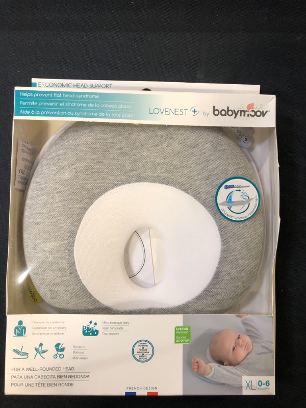 Photo 2 of Babymoov Lovenest Plus Baby Pillow, Pediatrician Designed Infant Head & Neck Support to Prevent Flat Head Syndrome (Patented Design)
