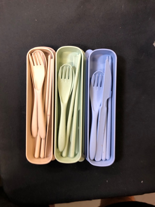 Photo 1 of 3 pk portable utensil set 