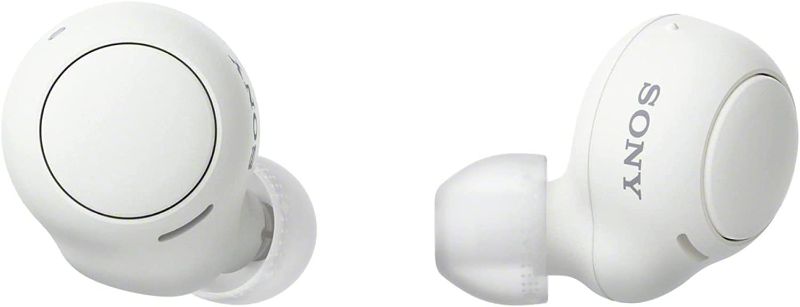 Photo 1 of Sony WF-C500 Truly Wireless in-Ear Bluetooth Earbud Headphones with Mic and IPX4 Water Resistance, White (Amazon Exclusive)
