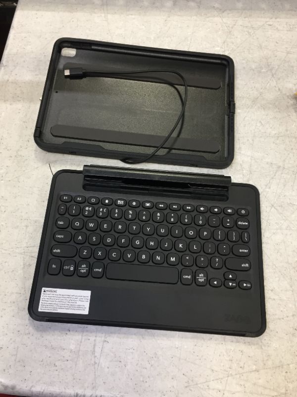 Photo 2 of ZAGG Rugged Book Detachable Case and Magnetic-Hinged Keyboard for iPad Air 3, iPad Pro 10.2" and iPad Pro 10.5" (9th Generation), Multi-Device Bluetooth Pairing, Backlit Keyboard, Durable