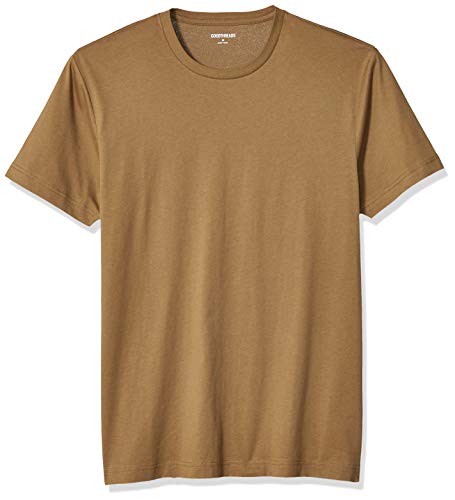 Photo 1 of Goodthreads Men's Slim-Fit Short-Sleeve Cotton Crewneck T-Shirt, Medium Brown, 3X-Large Tall