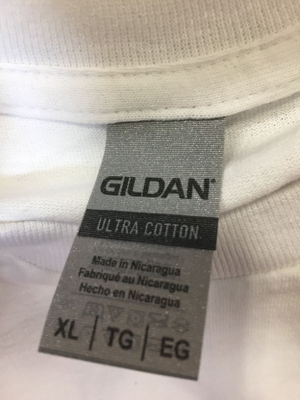 Photo 3 of Gildan Ultra Cotton T-Shirt - WHITE - X LARGE - 2PC -