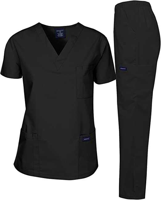 Photo 1 of Dagacci Scrubs Medical Uniform Women and Man Scrubs Set Medical Scrubs Top and Pants - MEDIUM-