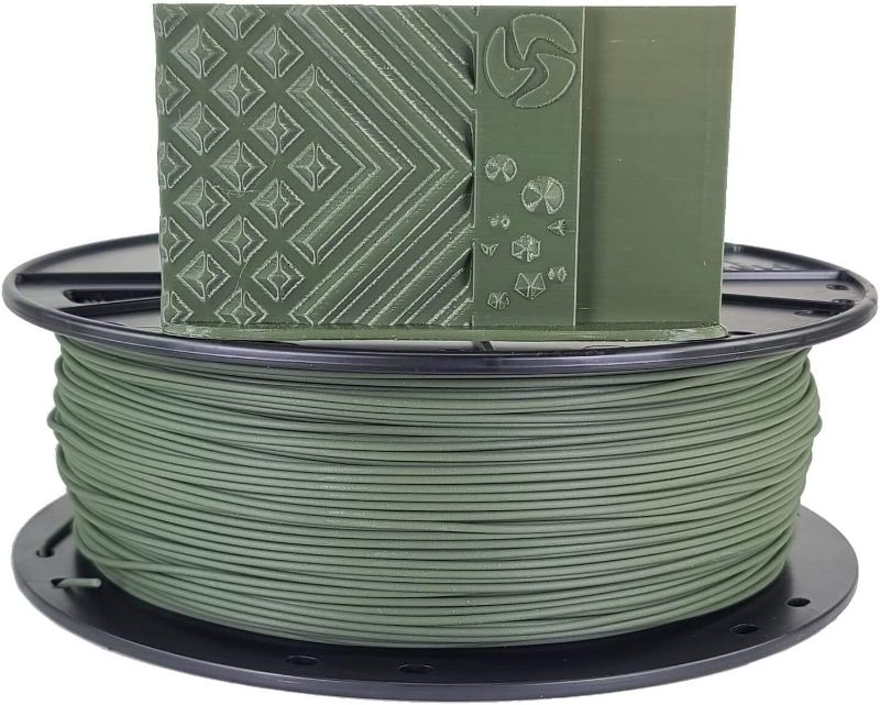 Photo 1 of 3D Fuel Standard PLA 3D Printing Filament, Made in USA with Dimensional Accuracy +/- 0.02 mm, 1 kg 1.75 mm Spool (2.2 lbs) in Olive Green