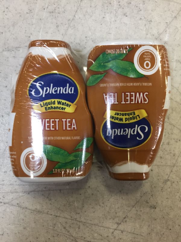 Photo 2 of SPLENDA Liquid Water Enhancer Drops, Sugar Free, Zero Calorie, Natural Flavor, Concentrated Drink Mix, 3.11 Fl Oz Each Bottle (Sweet Tea, 2 PC) - BEST BY FEB 26 2024 -
