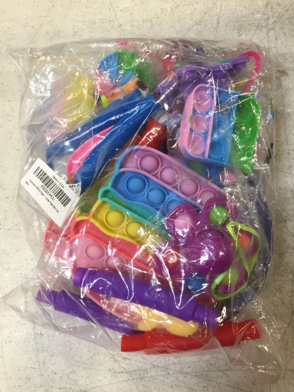 Photo 2 of Fidget Pack Fidget Toy Set Anti-Anxiety Tools, Big Sensory Keyboard Fidget Toy Pack with Marble Mesh Anxiety Pop Tube Keychain Fidgetet Packs
