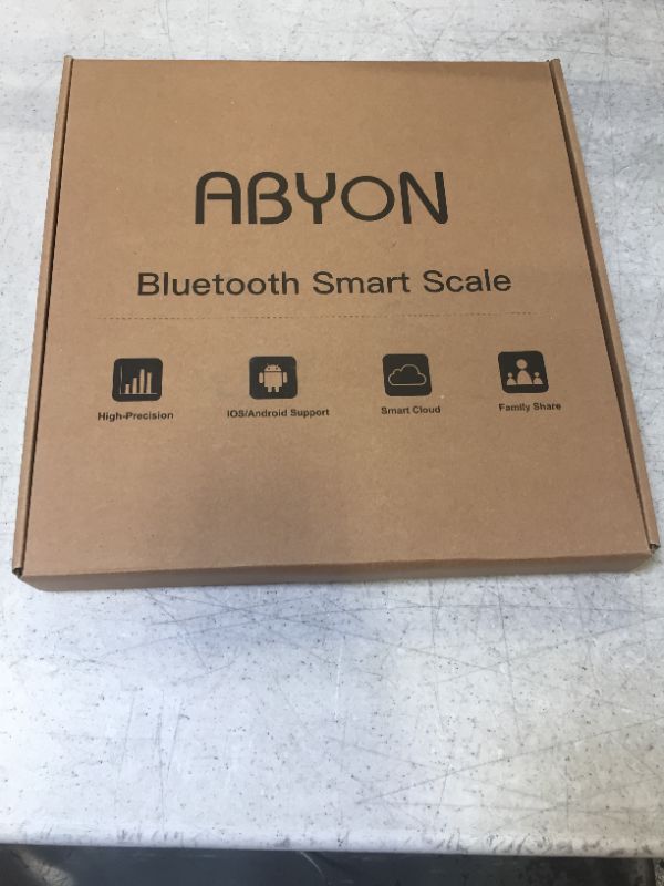 Photo 3 of ABYON Bluetooth Smart Bathroom Scale for Body Weight Digital Body Fat Scale,Auto Monitor Body Weight,Fat,BMI,Water, BMR, Muscle Mass with Smartphone APP,Fitness Health Scale