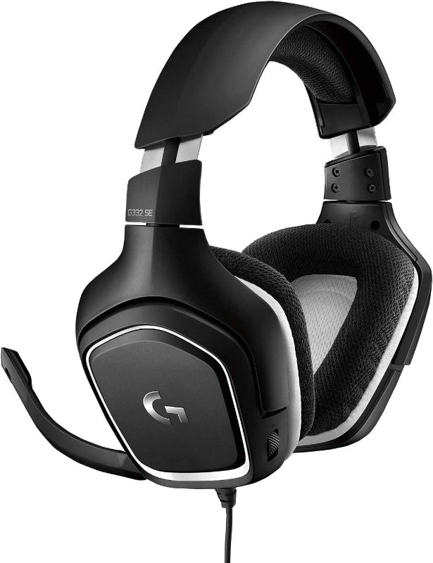 Photo 1 of Logitech G332 SE Stereo Gaming Headset for PC, PS4, Xbox One, Nintendo Switch - MISSING MICROPHONE - 