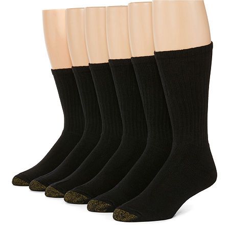 Photo 1 of Gold Toe Men's Harrington Crew Socks, Multipairs Size: 6-12 - MISSING 1 PAIR -