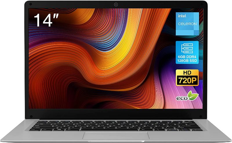Photo 1 of Windows 10 Pro Laptop, BiTECOOL 2021 New 14 inches HD Clear Display Pc Laptops, Intel Celeron J4005(up to 2.7GHz) Dual Core and UHD Graphics 600, 6GB LPDDR4, 2.4G WiFi, BT4.0 (128GB SSD)
FACTORY RESET