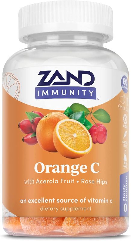 Photo 1 of Zand Orange C Gummies | Immune Support for Adults & Kids with Vitamin C, Acerola & Rose Hips | 60ct, 30 Serv.
BB: 2/24
