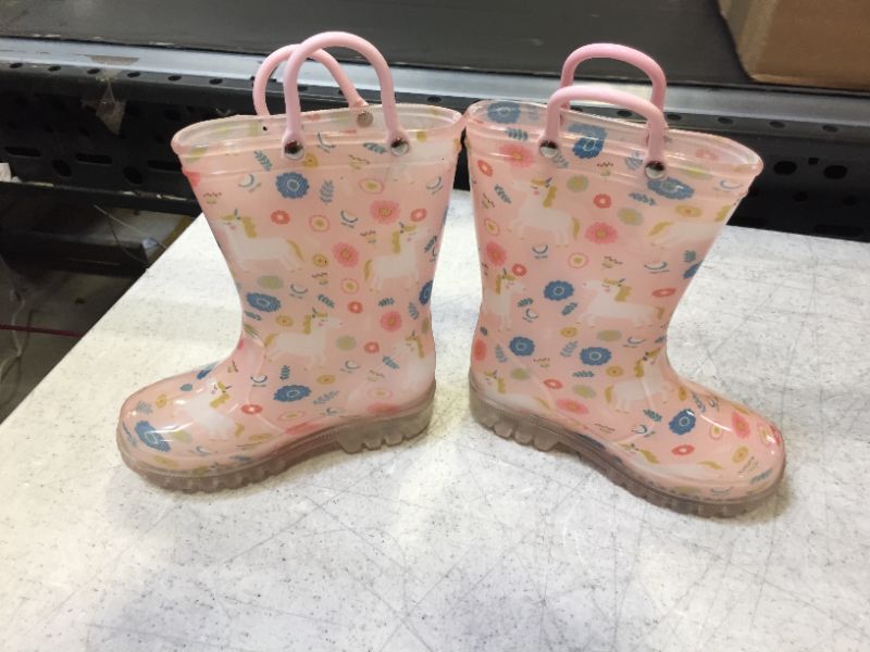 Photo 2 of KIDS LIGHT UP RAIN BOOTS KIDS SIZE 26 -