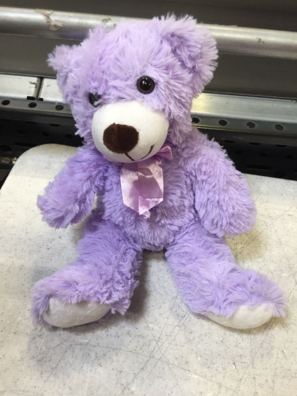 Photo 1 of BOW TIE STUFFED BEAR - PRUPLE -