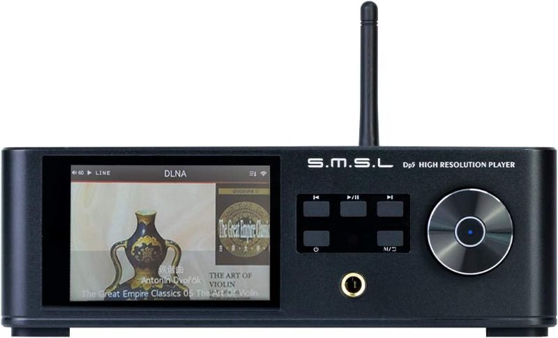 Photo 1 of S.M.S.L DP5 HiFi Network Music Player MQA HIGH Resolution Lossless ES9038Pro DAC DSD256 High SNR,USB/I2S/AES/Coaxial/Optical Output