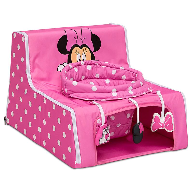 Photo 1 of Delta Children Disney Minnie Mouse Sit N Play Portable Activity Seat for Babies by Delta Children – Floor Seat for Infants