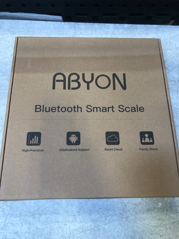 Photo 2 of ABYON Bluetooth Smart Bathroom Scale for Body Weight Digital Body Fat Scale,Auto Monitor Body Weight,Fat,BMI,Water, BMR, Muscle Mass with Smartphone APP,Fitness Health Scale
