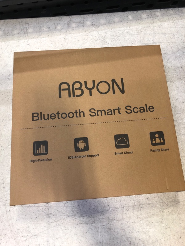 Photo 2 of ABYON Bluetooth Smart Bathroom Scale for Body Weight Digital Body Fat Scale,Auto Monitor Body Weight,Fat,BMI,Water, BMR, Muscle Mass with Smartphone APP,Fitness Health Scale
