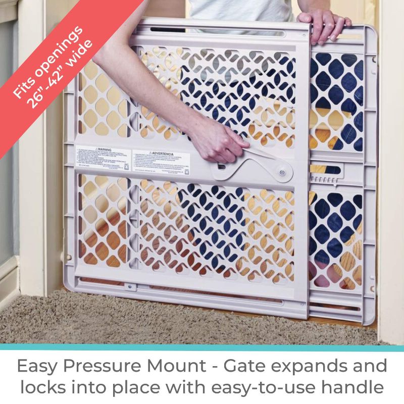 Photo 1 of Toddleroo by North States 42” Wide Supergate Ergo Baby Gate For Doorways or stairways. 26” - 42” Wide (26" Tall, Sand)