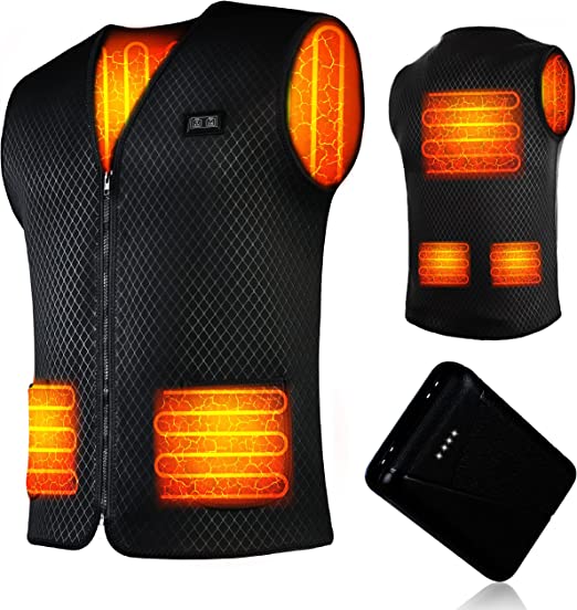 Photo 1 of Heated Vest for Men Women - with 10000mAH Battery Winter Heated Jackets, Double Control for Hunting, Fishing Motorcycle