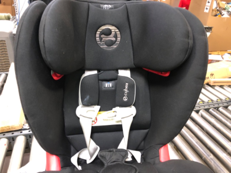 Photo 3 of Cybex Eternis S, All-in-One Convertible Car Seat, Use from Birth to 120 lbs, Reclining 12-Position Height-Adjustable Headrest, Side Impact Protection, Lavastone Black