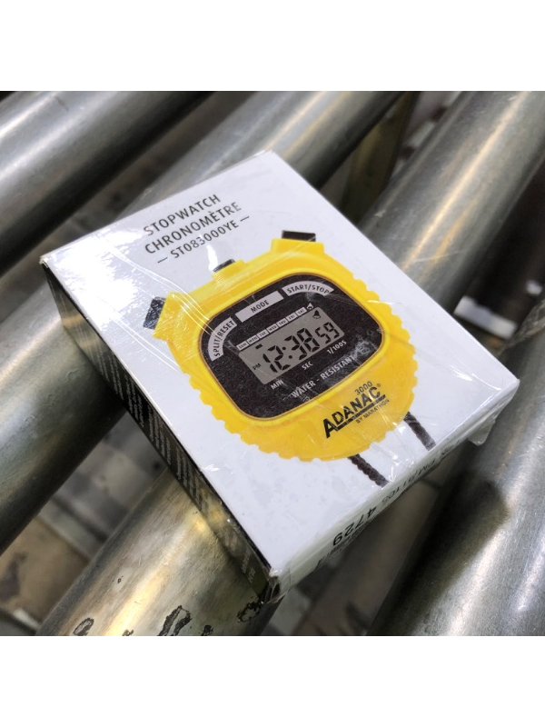 Photo 3 of MARATHON Adanac 3000 Digital Sports Stopwatch Timer with Extra Large Display and Buttons, Water Resistant- Yellow