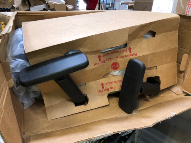 Photo 1 of HON Ignition 2.0 Lumbar Support, Adjustable Arms, Controllable Recline, 250lb Max Weight With Wheels for Computer/Desk, Office Chair, Black Mesh