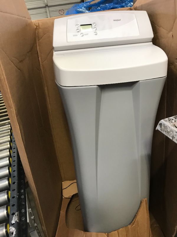 Photo 6 of Whirlpool WHES40E 40,000 Grain Softener | Salt & Water Saving Technology | NSF Certified | Automatic Whole House Soft Water Regeneration, White
