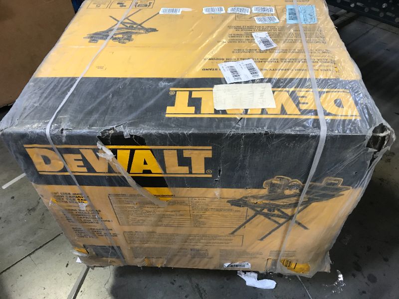 Photo 2 of DEWALT Wet Tile Saw with Stand, High Capacity, 10-Inch (D36000S) FACTORY SEALED 
