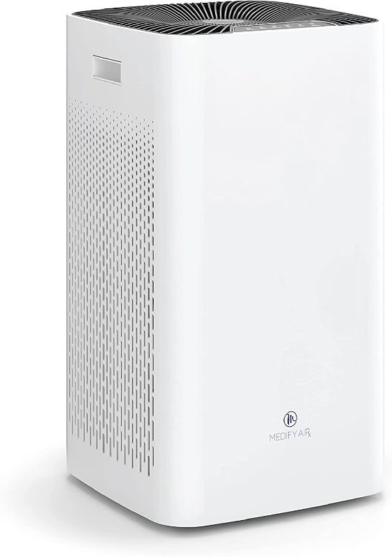 Photo 1 of Medify MA-112 Air Purifier with H13 True HEPA Filter | 2,500 sq ft Coverage | for Allergens, Wildfire Smoke, Dust, Odors, Pollen, Pet Dander | Quiet 99.9% Removal to 0.1 Microns | White, 1-Pack
