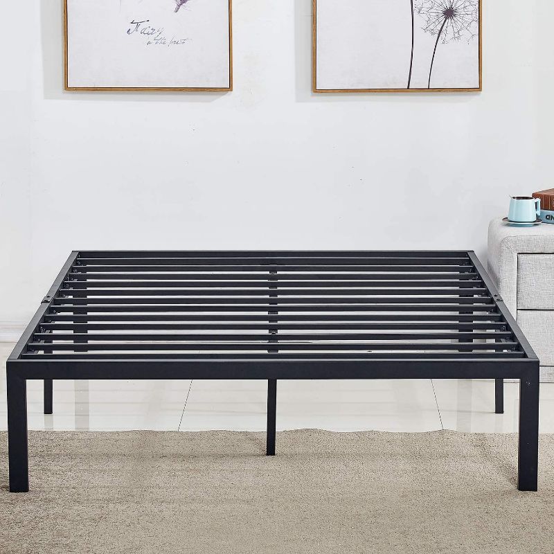 Photo 1 of 14" Black Full Metal Platform ONLY Bed Frame - Damaged Box not item -