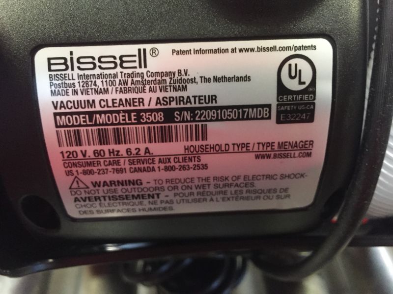 Photo 5 of BISSELL CleanView Compact Upright Vacuum, Fits in Dorm Rooms & Apartments, Lightweight with Powerful Suction and Removable Extension Wand, 3508
