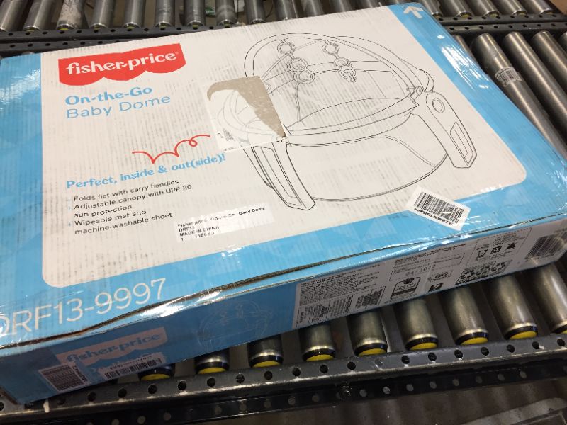 Photo 1 of Fisher-Price Portable Bassinet and Travel Play Area with Baby Toys, Indoor and Outdoor Use, On-the-Go Baby Dome, Windmill
