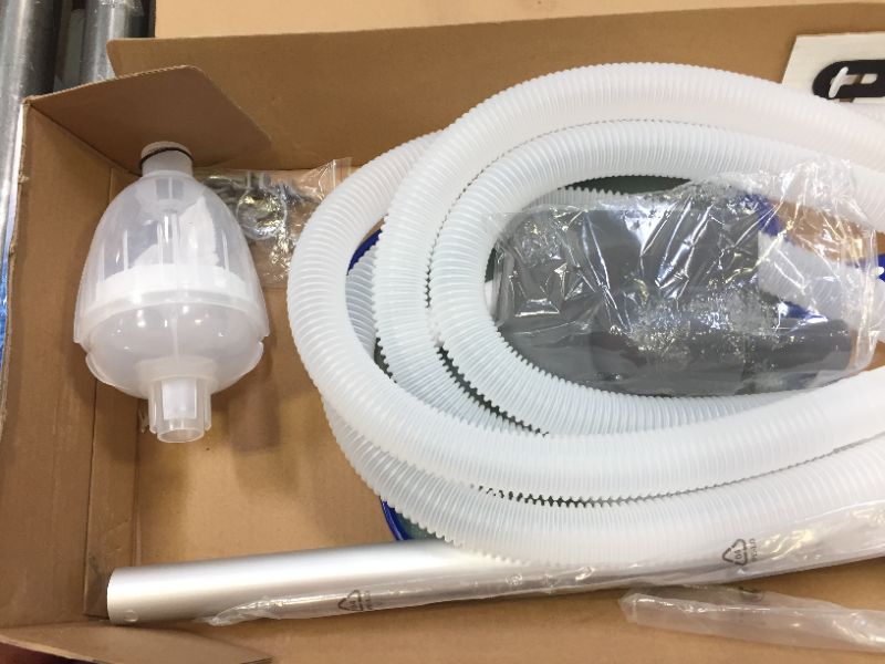 Photo 1 of Bestway 58234 Above Ground Pool Cleaning and Maintenance Accessories Set Kit for Filter Pumps with a 530 GPH Flow Rate - Blue