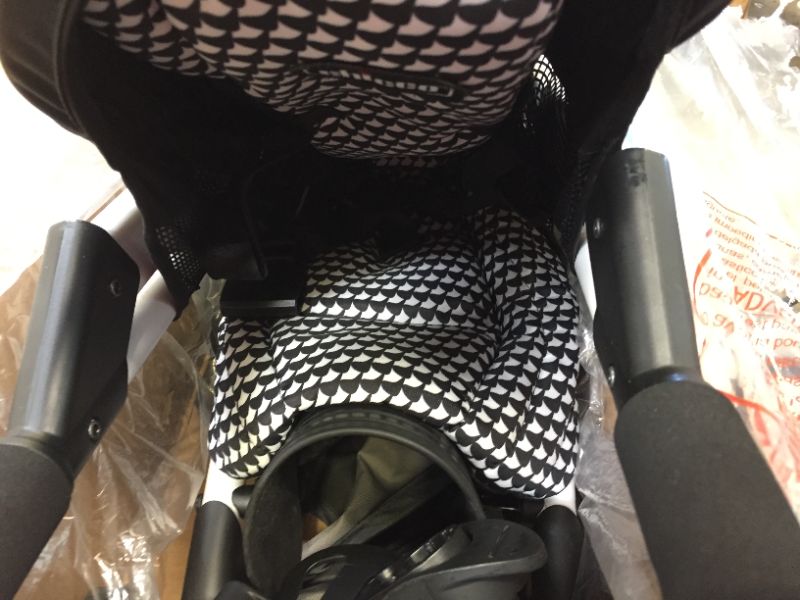 Photo 3 of Chicco Liteway® Stroller, Compact Fold Baby Stroller with Canopy, Lightweight Aluminum Frame Umbrella Stroller, for Use with Babies and Toddlers up to 40 lbs. | Cosmo/Black/White
