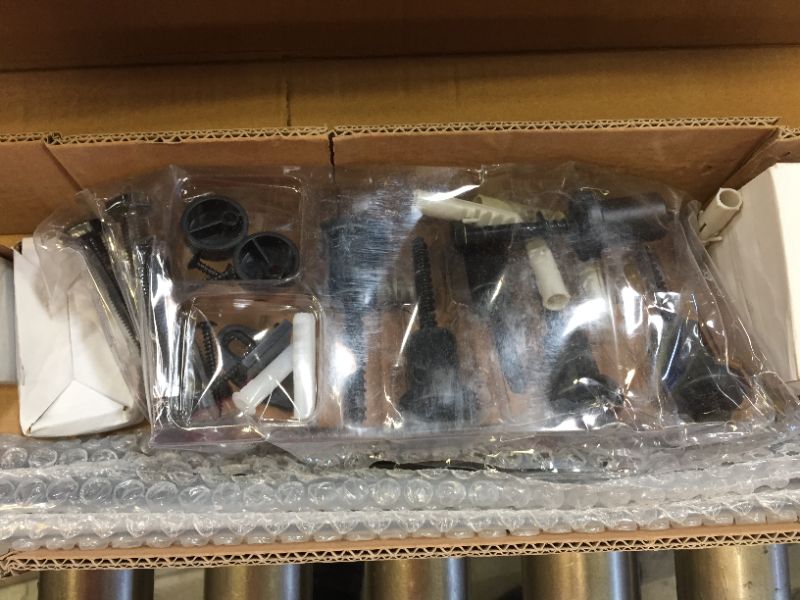 Photo 1 of SmartStandard 8 Foot One-Piece Track Sliding Barn Door Hardware Kit - Smoothly and Quietly - Easy to Install - Includes Step-By-Step Installation Instruction -Fit 42"- 48" Door Panel (J shape)