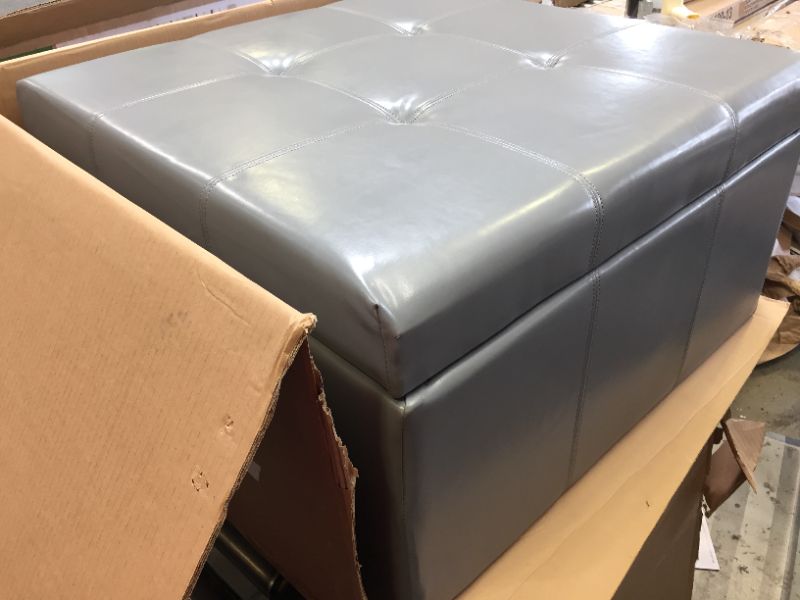 Photo 1 of Christopher Knight Home Richmond KD PU Storage Ottoman