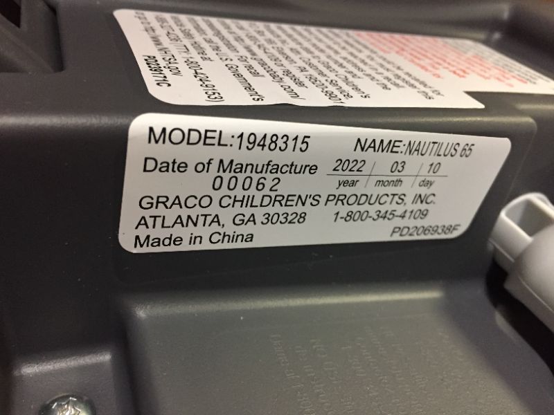 Photo 5 of Graco® Nautilus® 65 3-in-1 Harness Booster Car Seat, Bravo
