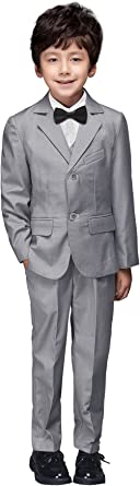 Photo 1 of YuanLu Boys Colorful Formal Suits 5 Piece Slim Fit Dresswear Suit Set
Color: Dark Grey
Size: 14 Years

