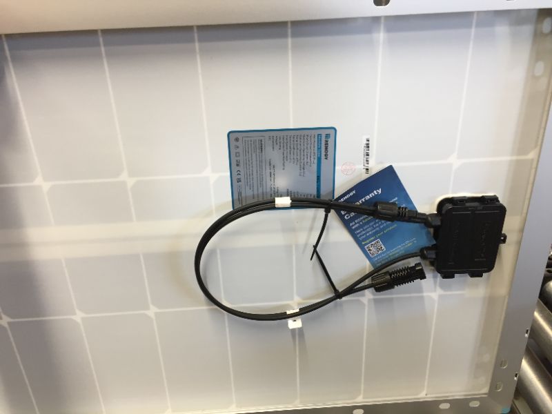 Photo 1 of Renogy Solar Panel 100 Watt 12 Volt, High-Efficiency Monocrystalline PV Module Power Charger for RV Marine Rooftop Farm Battery and Other Off-Grid Applications, RNG-100D-SS, Single 100W
