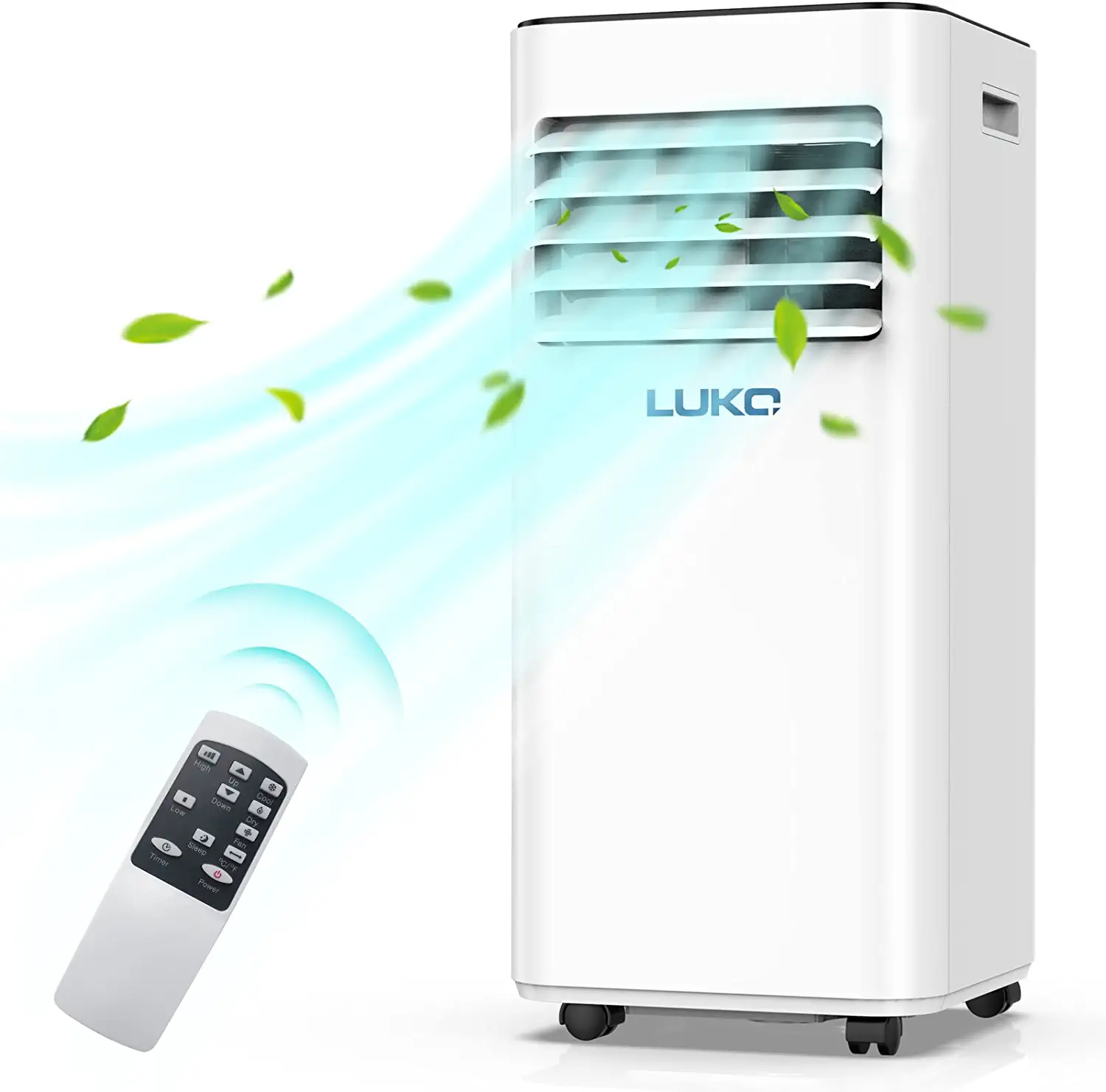 Photo 1 of LUKO Portable Air Conditioner 8000 BTU, Cooling, Fan, Dehumidifier 3-in-1 AC Unit for Rooms up to 300 Sq. Ft, Includes Child Lock, Remote Control and Window Kits
