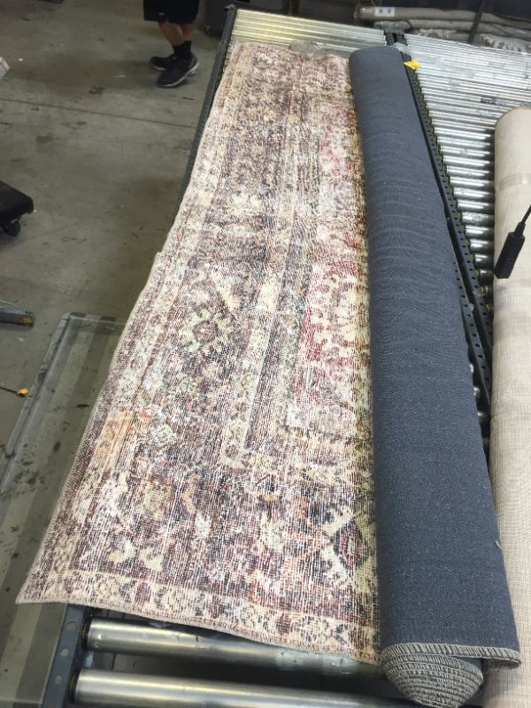 Photo 2 of Amber Lewis x Loloi Georgie 8'4" x 11'6" Bordeaux and Antique Area Rug
