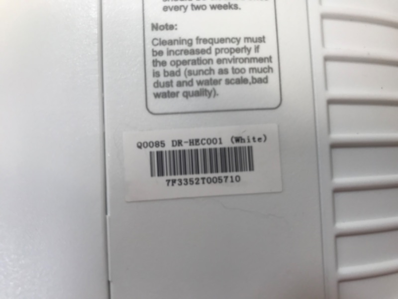 Photo 6 of Dreo Evaporative Air Cooler, 40” Cooling Fan with 80° Oscillating, Humidifying, Removable Water Tank, Filter, Ice Packs, Remote Control, 3 Speeds, 7H Timer, Personal Swamp Cooler, White, DR-HEC001
