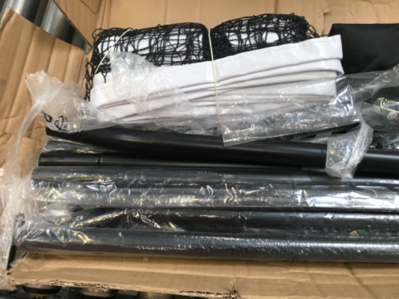 Photo 1 of A11N Portable Pickleball Net System, Designed for All Weather Conditions with Steady Metal Frame and Strong PE Net, Regulation Size Net with Carrying Bag
