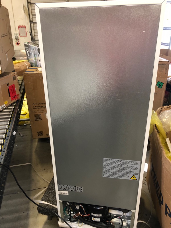 Photo 7 of KoolMore RUF-7C 7 Cu. Ft. Upright Freezer, Uniform Cooling, Adjustable Thermostat, and Glass Shelf Storage System with Pizza Shelving, Modern Kitchen or Garage Unit, White
