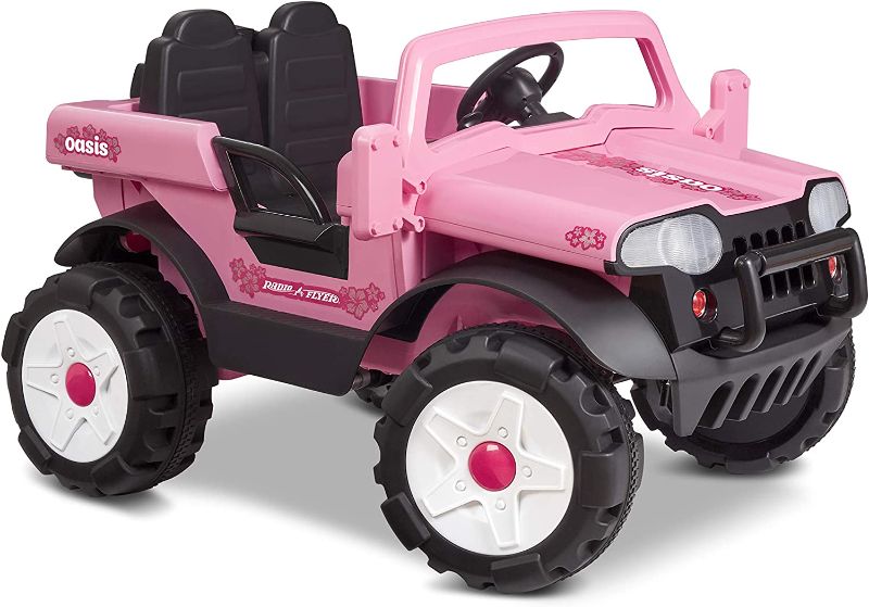 Photo 1 of Radio Flyer Oasis Car | Outdoor Power Ride On Toy | Ages 3+ , Pink
