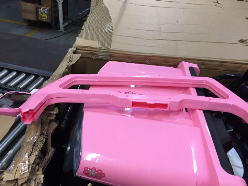 Photo 3 of Radio Flyer Oasis Car | Outdoor Power Ride On Toy | Ages 3+ , Pink
