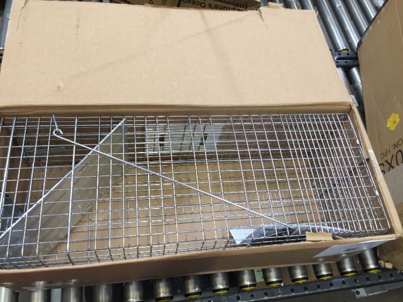 Photo 1 of Havahart 1079SR Large 1-Door Humane Catch and Release Live Animal Trap for Raccoons, Cats, Bobcats, Beavers, Small Dogs, Groundhogs, Opossums, Foxes, Armadillos, and Similar-Sized Animals