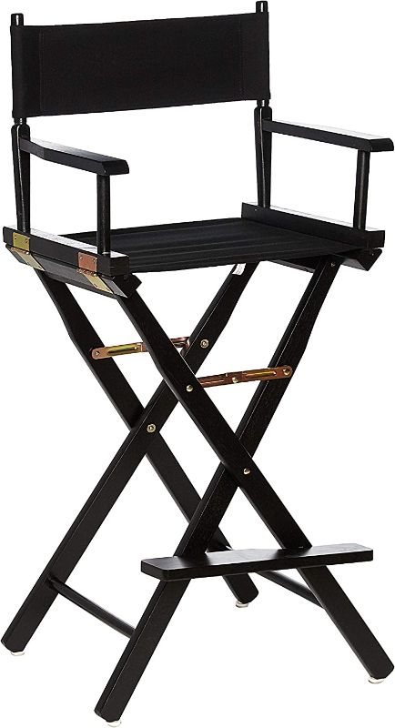 Photo 1 of Casual Home 230-02-021-15 30 in. Directors Chair Black Frame with Black Canvas